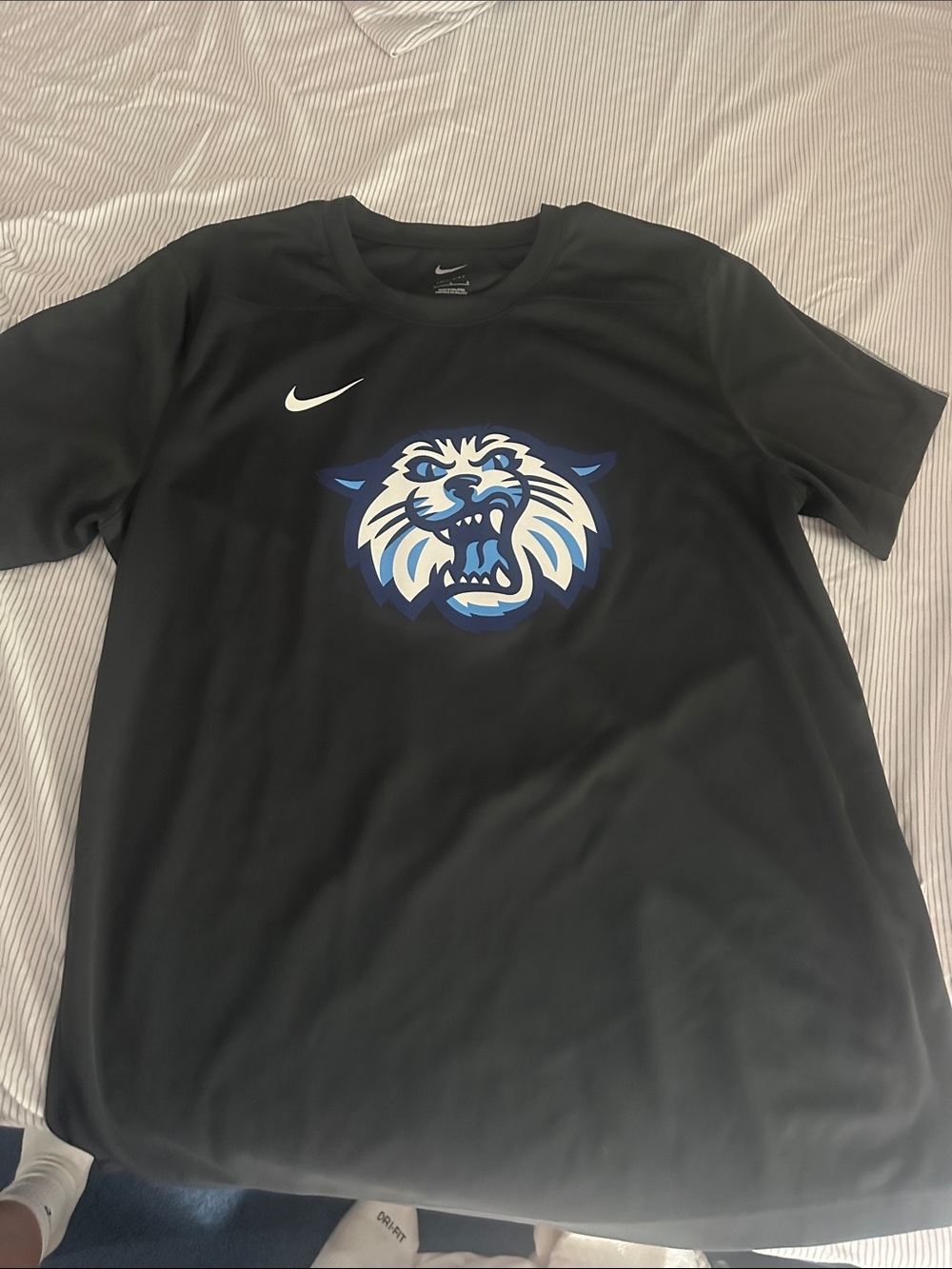 Nike Black Short-Sleeve Performance Tee with VILLANOVA UNIVERSITY TEAM ISSUED